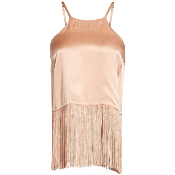 ⚡️[Tracy Reese] 💋 Fringed Silk Halter Top in Pink - Picture 9 of 9